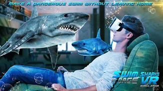 Swim Sharks Cage VR Simulator Ekran Görüntüsü 3