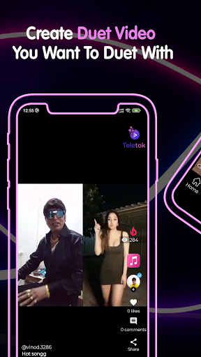 Teletok - Share your video with your Friends Ảnh chụp màn hình 1