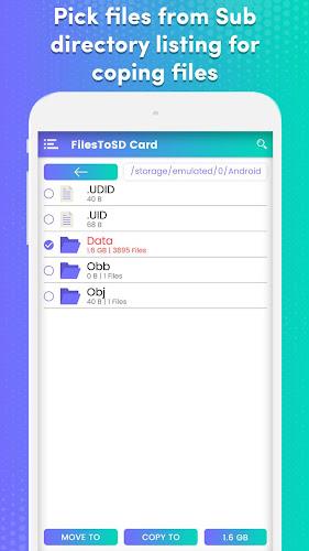 Transfer phone to SD Card – Fi Captura de tela 3