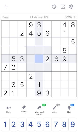 Sudoku - Classic Sudoku Puzzle Mod Capture d'écran 4