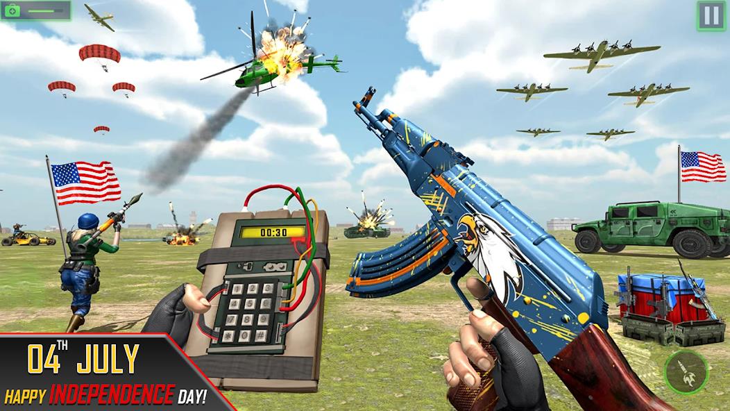 Gun Games Offline Fps Shooting Mod スクリーンショット 1