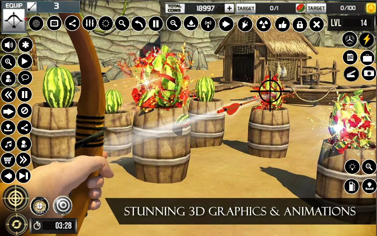 Watermelon Archery Games 3D Screenshot 2