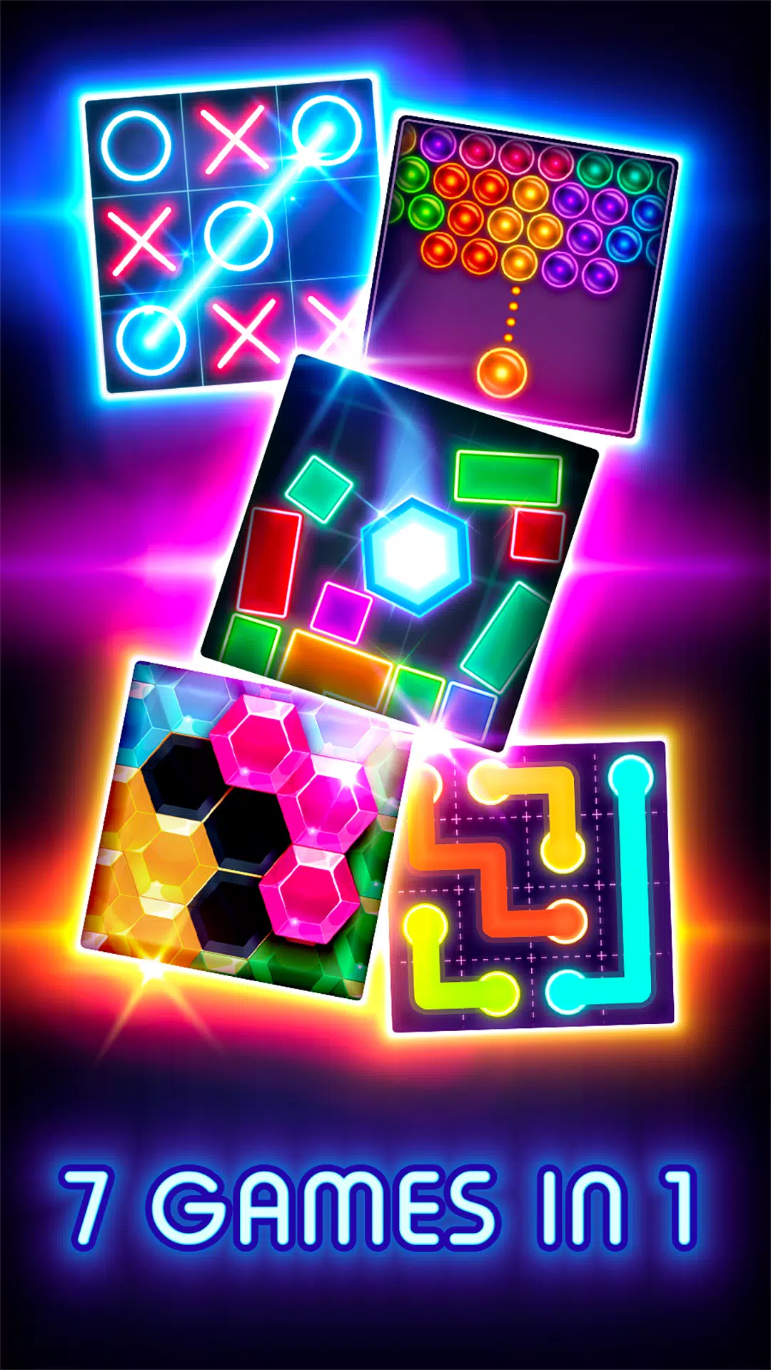 ○×ゲーム Glow2人でできるゲーム スクリーンショット 3