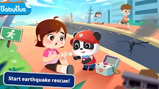 Baby Panda Earthquake Safety 4 Captura de pantalla 1