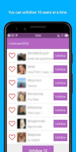 Unfollowers  &  Followers Ảnh chụp màn hình 3