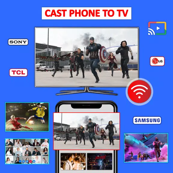 Schermata Cast Phone to TV, Chromecast 1