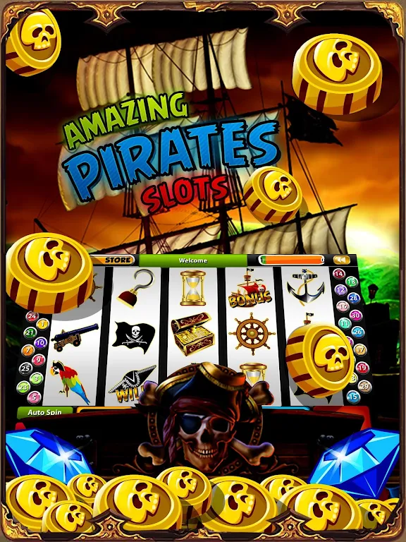 Pirate Treasure Mega Slots Screenshot 1