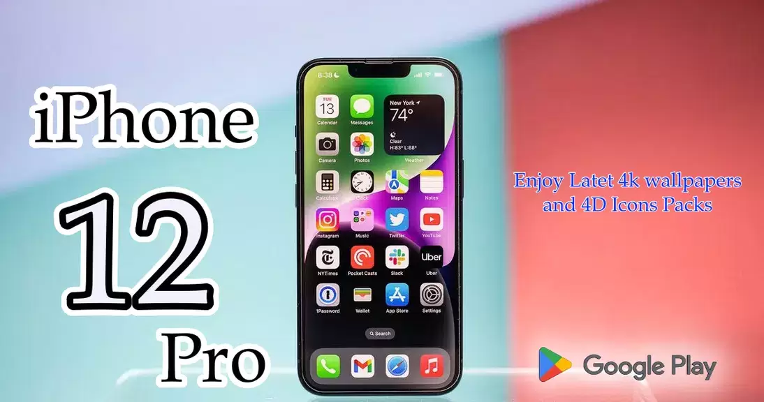 iPhone 12 Pro Launcher Themes Zrzut ekranu 3