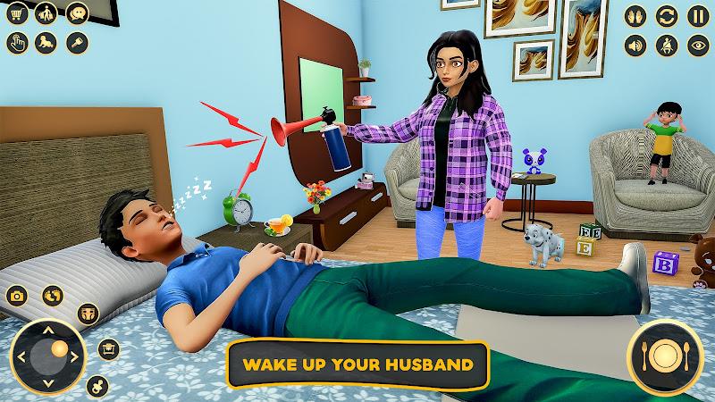 Pregnant Mom Family Game 3D Tangkapan skrin 1