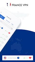 VPN France - Get France IP Tangkapan skrin 4