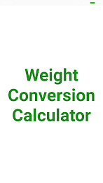 Weight Converter应用截图第2张