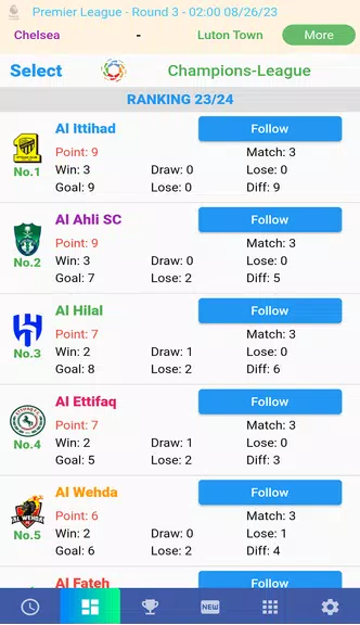 Saudi League Matches Screenshot 2