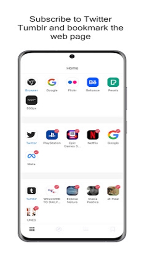 FetcherX Bookmarks (Tumblr Twitter video backup) Zrzut ekranu 1