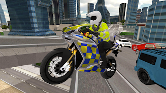 Police Motorbike Simulator 3D Captura de tela 1