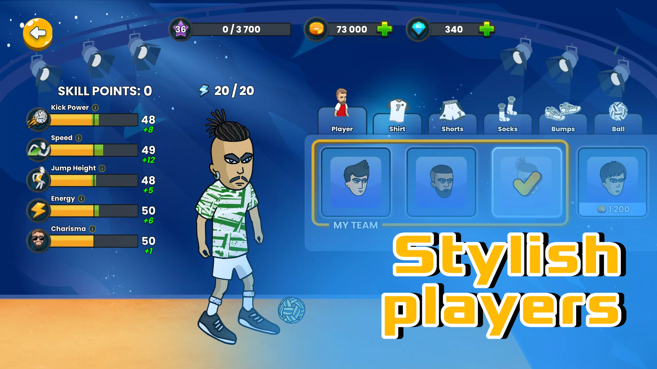 Soccer Spike - Kick Volleyball Скриншот 2