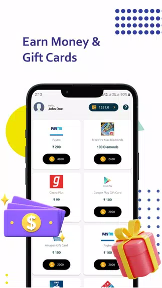 Earn Rewards & Cashback ဖန်သားပြင်ဓာတ်ပုံ 1