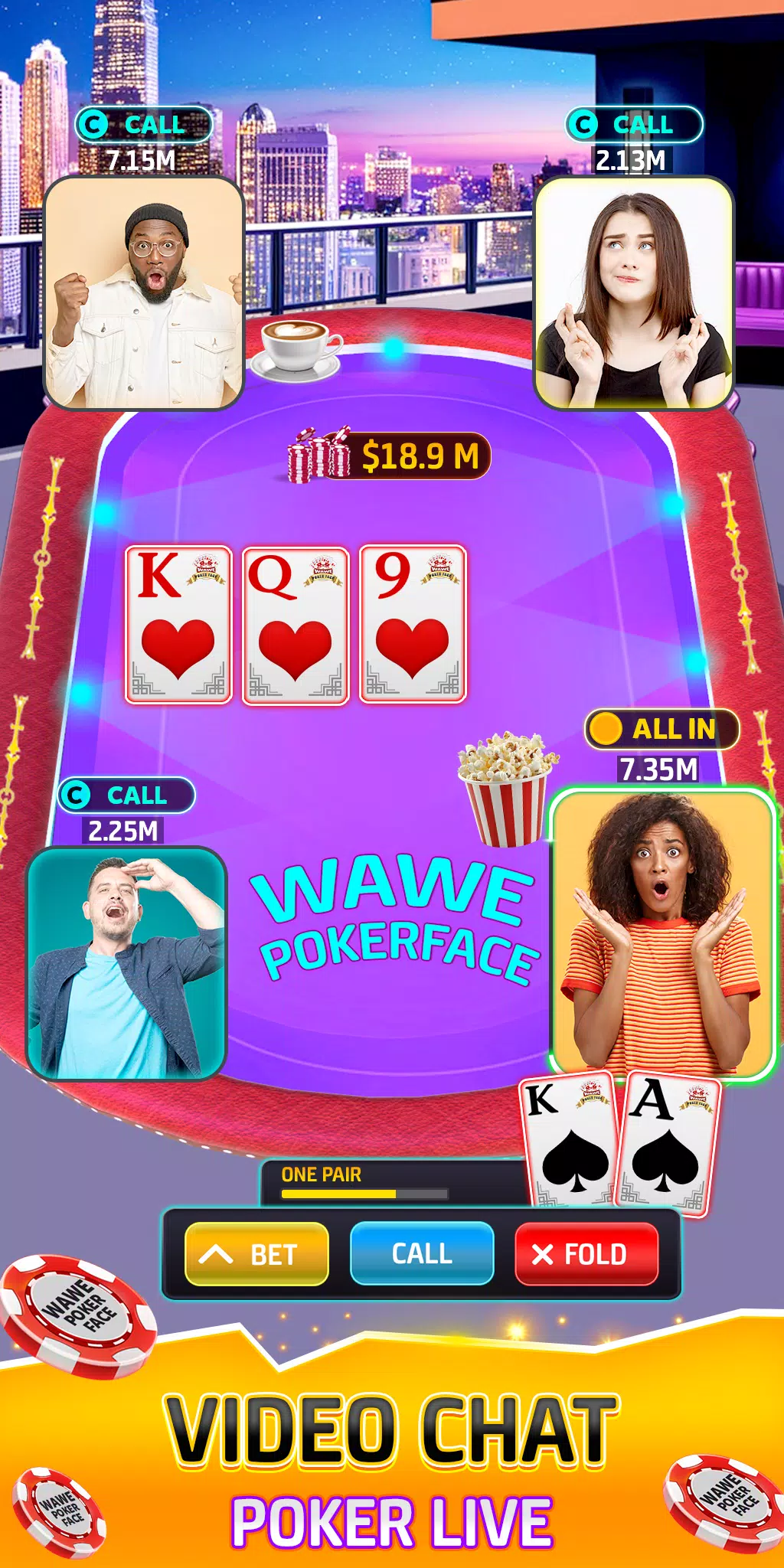 Schermata Wawe Poker Face - Holdem Poker 3