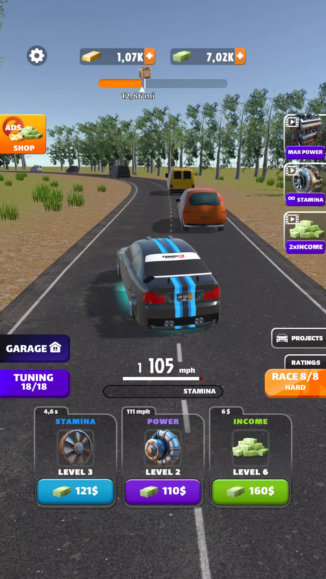 Racing Highway: Car Idle Ekran Görüntüsü 3