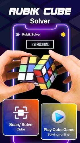 Rubik's Cube Puzzle Solver app Screenshot 1