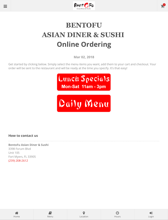 BentoFu Asian Diner & Sushi Screenshot 4