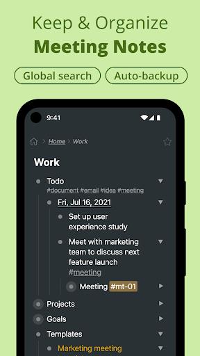 Workflowy |Note, List, Outline স্ক্রিনশট 1