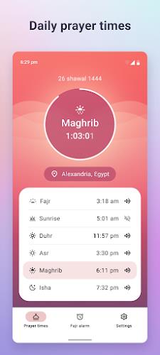 Fajr: Fajr Alarm, Prayer Times Captura de pantalla 1