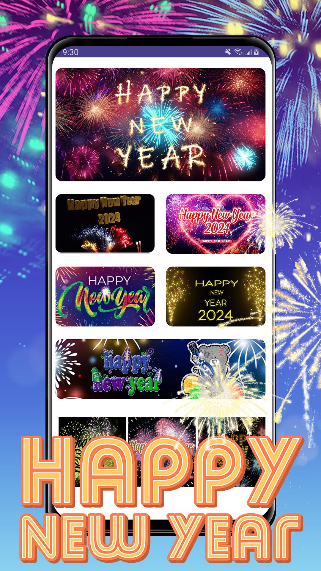 Happy New Year 2024 GIF Tangkapan skrin 1