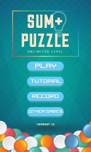 Sum+ Puzzle - Unlimited Level Screenshot 4