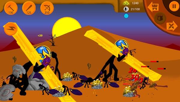 Stickman War Infinity battle 스크린샷 1