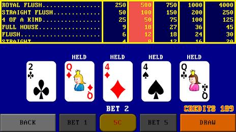 Video Poker Simulator Screenshot 1