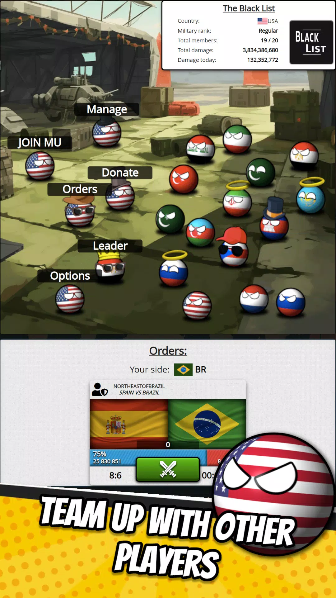 eSim Countryballs Country Game Captura de tela 3