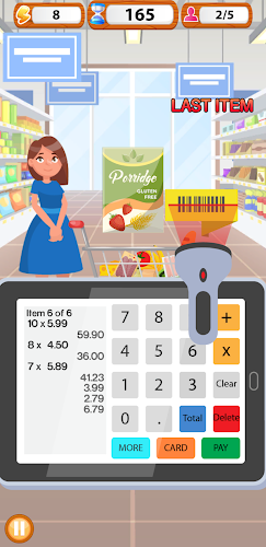 Supermarket Cashier Simulator Capture d'écran 4