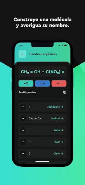 Quimify: Nomenclatura Química Screenshot 2