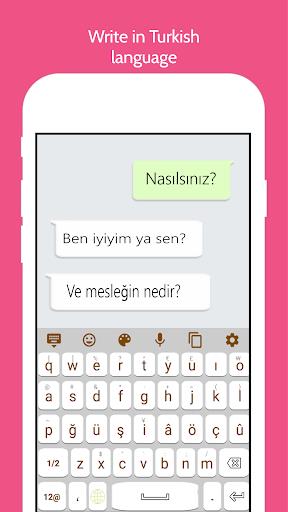Turkish Language Keyboard Screenshot 1