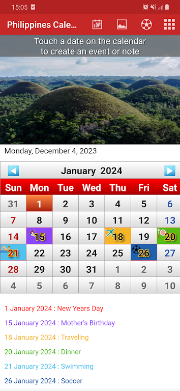 Philippines Calendar 2024 Schermafbeelding 3