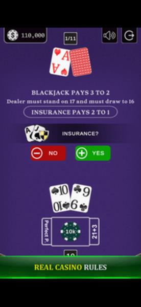 Schermata Blackjack 21 - Side Bets 2