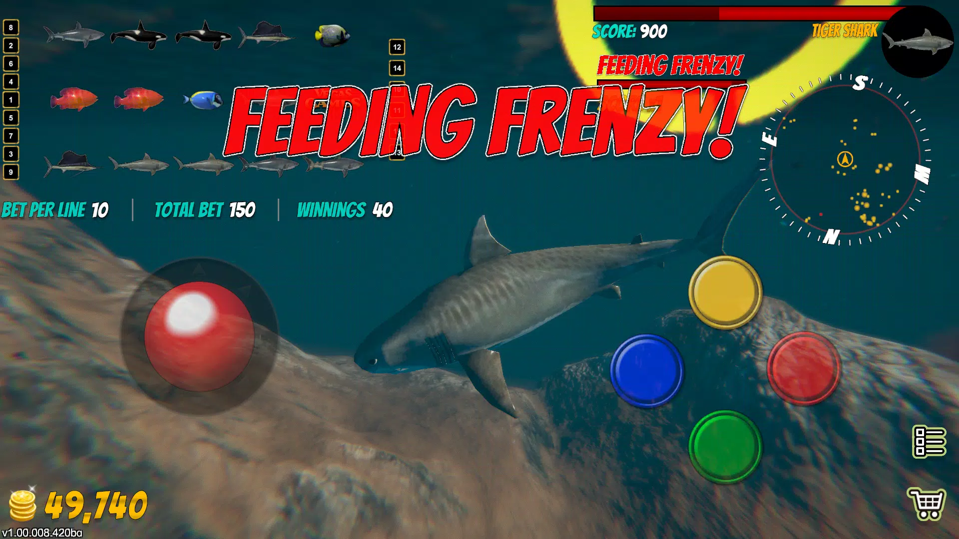 <p><strong>Shark Skill Slotz</strong> está en constante evolución, al igual que las criaturas que habitan sus aguas virtuales. Las actualizaciones periódicas garantizan que el campo de juego esté siempre cambiando, lo que te empuja a adaptarte y fortalecerte. Con nuevas funciones, desafíos e incluso especies de tiburones para jugar, el juego sigue mejorando. Manténgase alerta, evolucione sus estrategias y siga ascendiendo hasta la cima de la cadena alimentaria.</p>
<p><strong><img src=