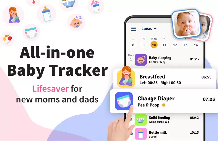 Baby Tracker - Breastfeeding Ảnh chụp màn hình 1