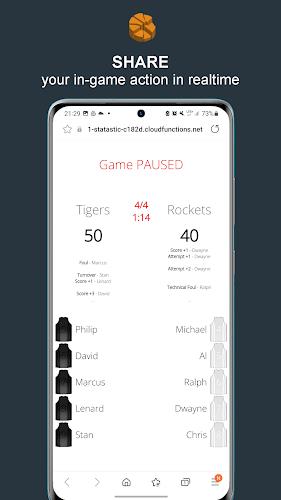 Statastic Basketball Tracker ภาพหน้าจอ 4