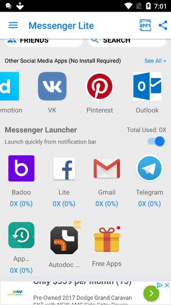 Messenger Pro Lite for Messages Schermafbeelding 3