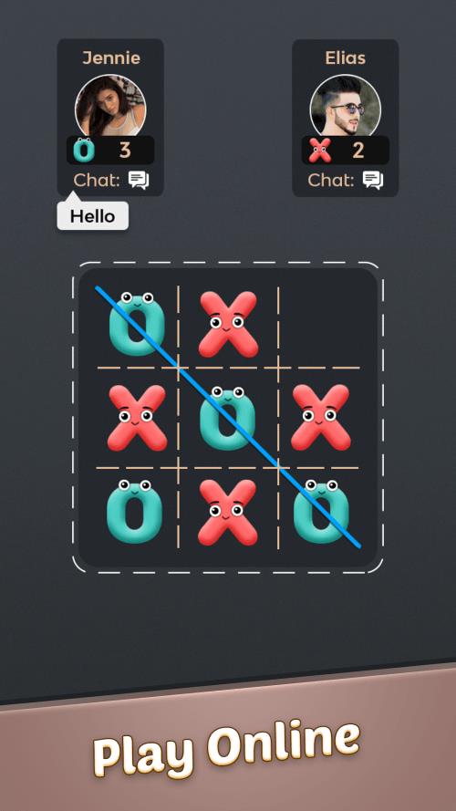 Tic Tac Toe Emoji Ảnh chụp màn hình 1