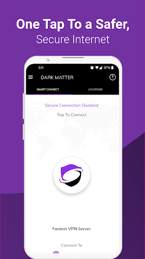 Schermata DarkMatter VPN 1