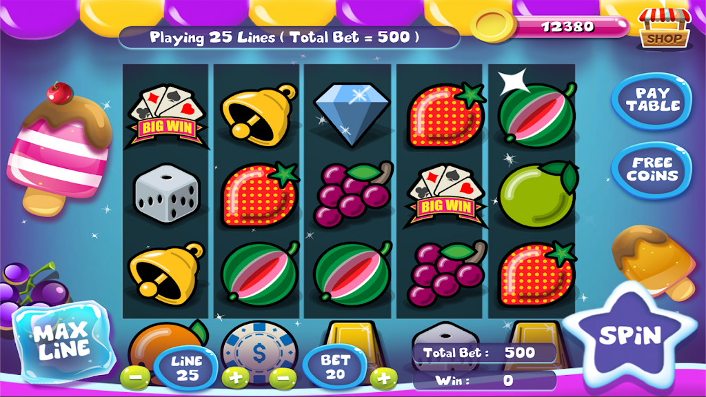 Slot Matchine IceCream - Vegas Casino Slot Games Captura de tela 1