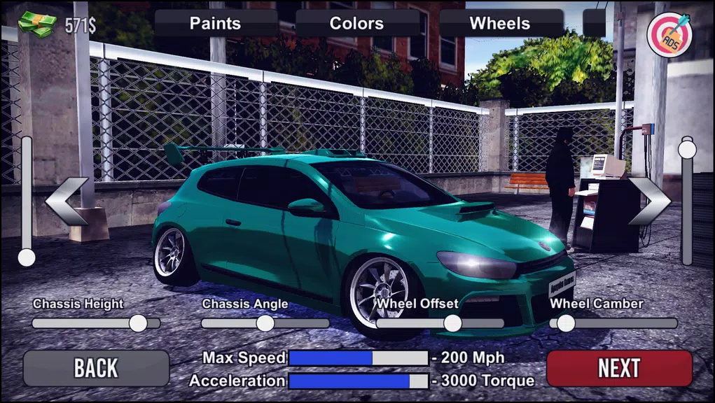 Megane Drift Simulator Скриншот 2