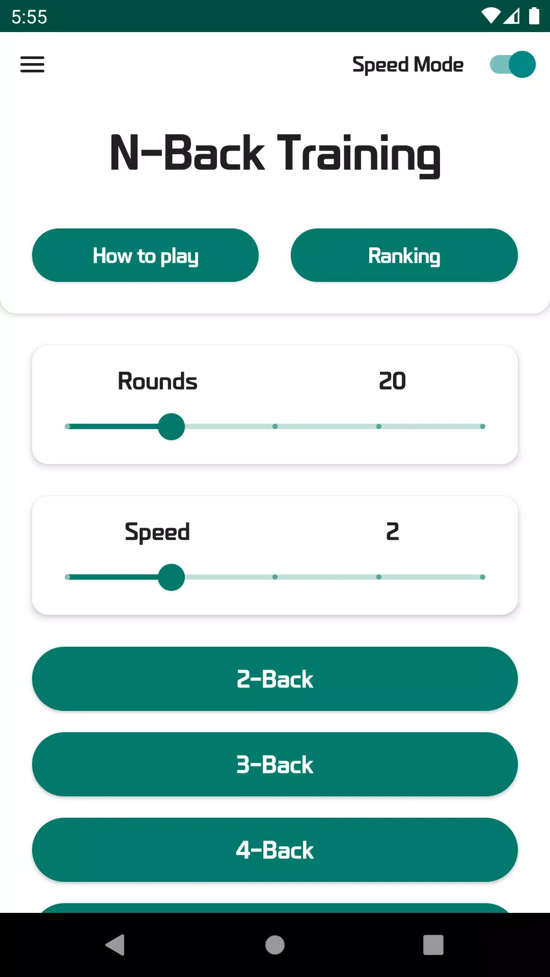 N-Back - Brain Training Screenshot 2