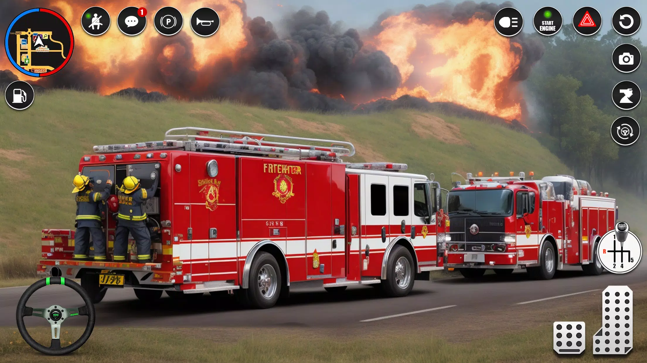 Fire Truck Rescue Sim Games 3d應用截圖第4張