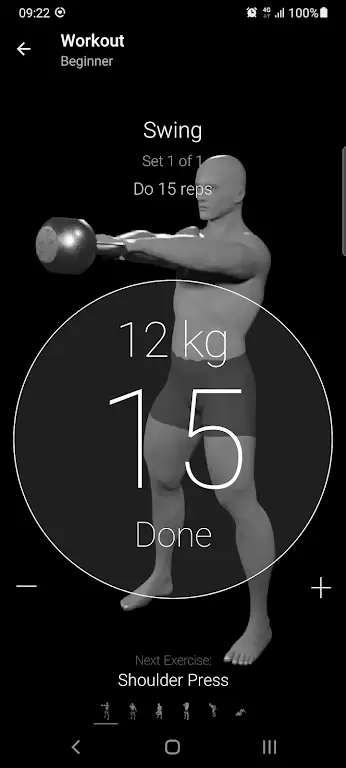 Kettlebell Home Workout スクリーンショット 4