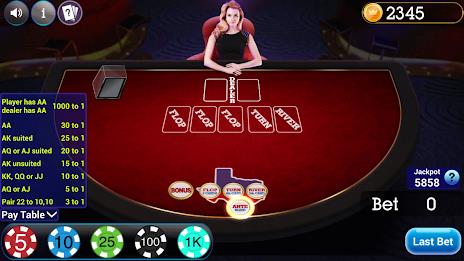 Texas Holdem Progressive Poker Zrzut ekranu 1