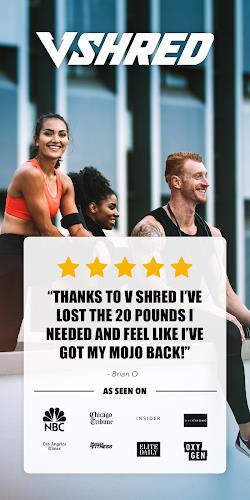 V Shred: Diet & Fitness Screenshot 1