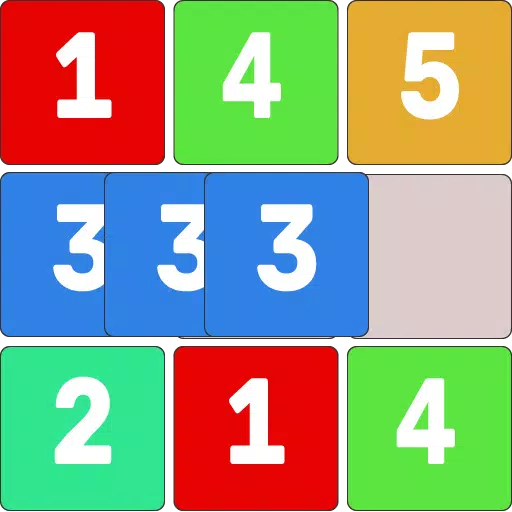 Number Blocks Match Puzzle.